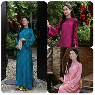 Tho Se Brocade Modern Ao Dai – Elegant Straight Sleeves-ct14 Ao Dai Vietnam Ao Dai Muslimah