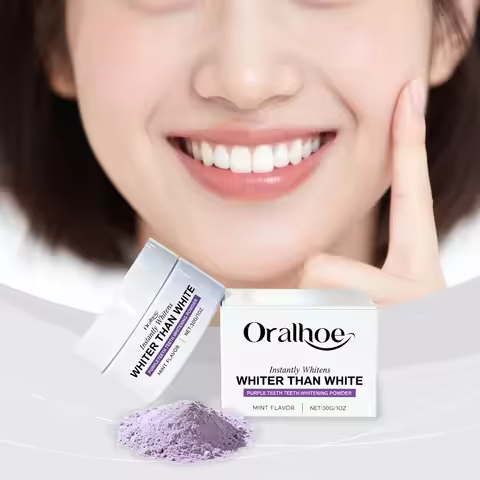 Xylitol Purple Stain Removing Teeth Powder Fresh Breath Reduce Dental Plaque Preventing Periodontiti