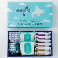 [NEW] ISHIYA Airport Special Assort with  "Shiroi Koibito" White / Milk Chocolate biscuits, "Mifuyu" (pie snack), and "i-Gateau"  in a box. *popular souvenir made in Hokkaido* [Ship from CTS Japan]