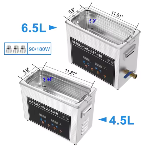 4L 6L Ultrasonic Cleaner 110v 220v EU AU UK US Plug Heater Degas Ultrasonic Bath Cleaning Dental Acc