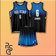 ✿ ◴ 2023 Customized Jersey Full Sublimation NBA All Star 2023 Team James