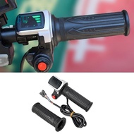 Universal Electric Bike Throttle Electric Bike Throttle with LCD Display Handle Throttle for 36V Twist Throttle Scooter E-Bike Parts