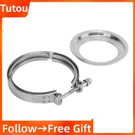 Tutoushop 5in To 4in  Inlet Flange Clamp V‑Band Reducer Easy Installation for Turbo