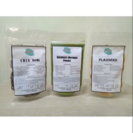 Lactation Cookie Ingredients- Superfood Starter Pack (Chia Seeds+ Malunggay Powder+ Flaxseed Meal)