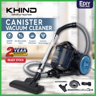【NEW】Khind VC8020MS Canister Vacuum Cleaner Powerful Max 2000W Cyclone Compact Bagless MSapphire VAK