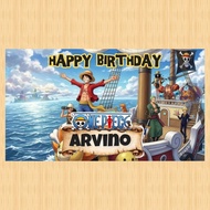 ONE PIECE banner, children's birthday banner, ONE PIECE background, custom children's birthday backd