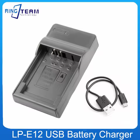 LP-E12 LPE12 LP E12 Battery USB Charger for Canon Rebel SL1 100D Kiss X7 EOS-M EOS M M2 EOS M10 M50