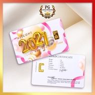▬ Public Gold Bullion Bar 1g (Au 999.9) - New Year 2021