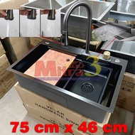 Bak Cuci Piring BCP Kitchen Sink 1 lubang VELAR Luxury 75x46 Stainless