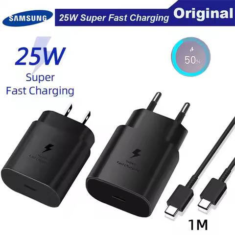 Samsung 25W Super Fast Charger Usb Type C Cargador Chargeur Galaxy S24 S23 plus S22 S21 A54 A71 A70 
