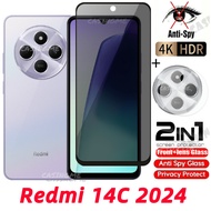 Redmi 15C 2024 Anti-Spy Privacy Full Cover Tempered Glass For Redmi 14C Redmi14C 14 C C14 4G 5G 2024