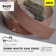50mm White Oak 3D PVC Edging | Edge for Colour PVC 9420 | edge protector | edge banding | strip edgi