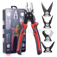 5-PCS Plier Tool Set tool Kit Metal with Linesman Plier l Wire Stripper l Crimping Tools