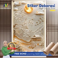 Wall Stickers | Arch Wall Stickers | 3D Mountain Waterfall Arch Wall Sticker