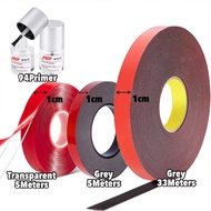 Adhesive Double Side Tape Transparent Grey Tape Hitam Primer 94 3M Kereta