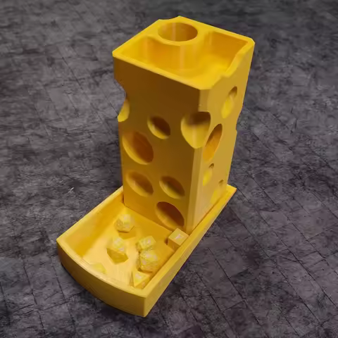 Cheese Dice Tower DND COC tabletop game accessory dice tower dice box