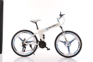 HYPER-XT Premium Quality Foldable Mountain Sports Bike with Shimano Parts High Carbon Steel PEARL White