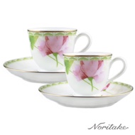 【Noritake】湖畔花語 微波 AD對杯(濃縮咖啡杯)