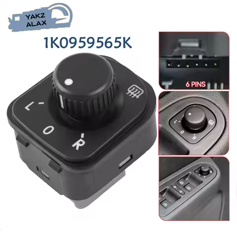 For Volkswagen VW Jetta MK5 Golf 6 Tiguan Passat 1K0959565K Mirror View Control Switch Regulator Kno