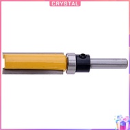 ✶Crystal✶【High Quality】 1pc 1/4' X 1/2' X 38mm Shank Flush Trim Router Bit Edge Tool Cutter