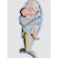 [Real Photo] 1M Shark Sleeping Pillow For Baby, Shark Sleeping Mattress, With Baby Arm Hugging, Anti-Flatulence Pat cute For Baby