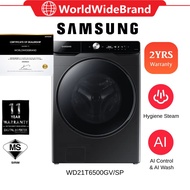 Samsung 21/12KG Front Load Combo Washer | WD21T6500GV/SP Washer Dryer Washing Machine Mesin Basuh 洗衣机