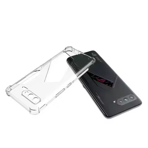 For ROG Phone 5 Ultimate Anti-Shock HD Clear TPU Case,Transparent TPU Soft Case For ROG Phone 5 5S P