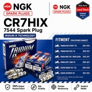 NGK CR7HIX 7544 Iridium Spark Plug 4PCS for Mio Sporty Nouvo XRM110 Wave100 C7HSA