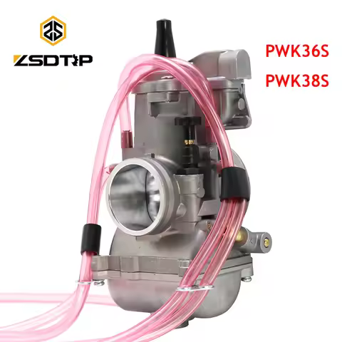 ZSDTRP New KEIHIN PWK 36S 38S Quad Vent Air Striker Carburetor Short Body for 250CC 300CC Motor