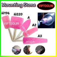 6mm MOUNTED POINT MOUNTED WHEEL GRINDING STONE W SHAPE STONE BURR MATA BATU POLISH STONE 65-MWA01- 6
