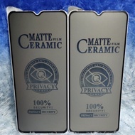 LAYAR Temper Glass Ceramic Matte Privacy / Spy Samsung A12/A13/M12/M13/A23/M23/A32/A02/A02S/A03S/A20