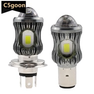 C5GOON 1Pc Motorcycle LED Headlight Projector Lens H4/BA20D/H6 LED COB Fog Lamp Bulb ATV Scooter Dri