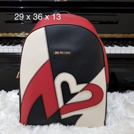 Tas Authentic LOVE MOSCHINO Backpack leather Original Asli