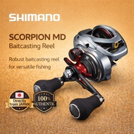 SHIMANO Scorpion MD 301XG Left-Handed Baitcasting Reel for Bass Fishing (2021)