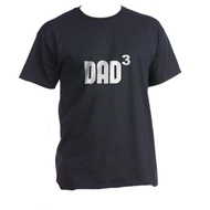 Dad3 Dad Cubed Exponentially Cool Custom T-Shirt