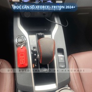 Mitsubishi Xforce, Triton 2024 Genuine Cow Leather Gearshift Cover - Standard Car Accessories,