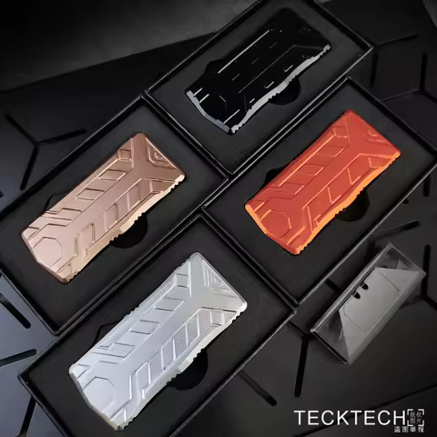 TECKTECH SK5 Blades OTF Utility knife Replaceable Trapezoidal Blade EDC Cutting Tools Paper Cutter L