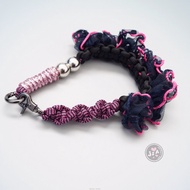 [Jia's] Hand-woven Gauze Tulle Ruffled Ribbon Lace Braided Mobile Phone Strap Mobile Phone Lanyard M
