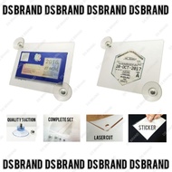 Acrylic Roadtax Holder Come With Skrew And Nut.