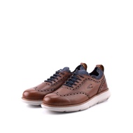 camel active Leather Lace Up Smooth Shoes Men PORTSMOUTH 852331-AM1-32-DARK BROWN