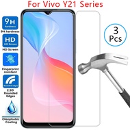 Case for vivo y21 y21a y21e y21g y21s y21t covered tempered glass on vivoy21 y 21 a g s t 21a 21a 21