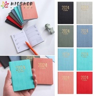 MIOSHOP Diary Weekly Planner, Pocket A7 2024 Agenda Book, High Quality with Calendar Notebooks Students