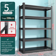 Rak Besi Semua Serbaguna 5 Susun / Rak Gudang / Rak Warung / Rak Siku / Rak Full Iron