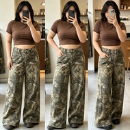 S~5XL BAGGY Cargo jeans Women High Waist Tree Camo Wide Leg Jeans Vintage Baggy Loose Straight Denim