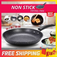 BKK 26 / 28 / 30 cm Non-Stick Frying Pan Frying Wok Pan Kuali Leper High Quality Non-Stick Kuali Pan