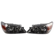 Black Head Lamp Set Fit Toyota JDM Altezza Lexus IS200 IS300 2001 to 2005