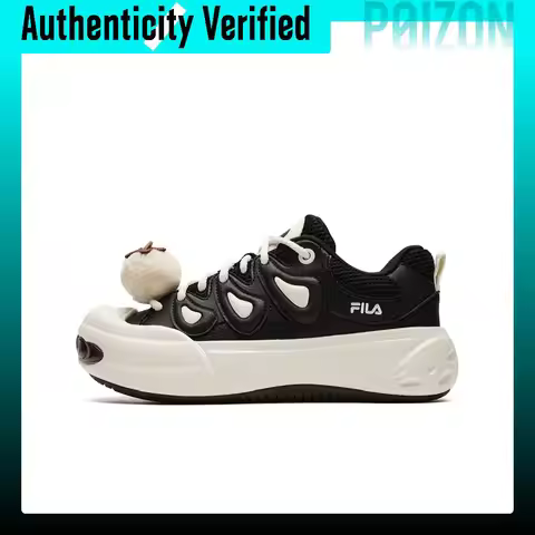 FILA MANGGIS Skate Shoes Women's Low-top Black/White F12W643207FBG