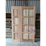 SKS Full Solid Door 48” 54” Wood Timber Design Pintu Kayu 48x84 54x84