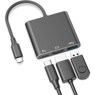 Battony USB C to HDTV Adapter USB Type C Adapter Multiport AV Converter with 4K HDTV Output C Port &