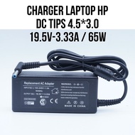 HP Hewlett Packard 19.5V 3.33A 65 Watt DC Tips Jek 4.5*3.0 Charger Adapter Notebook Laptop with Powe